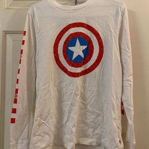 vans captain america shirt